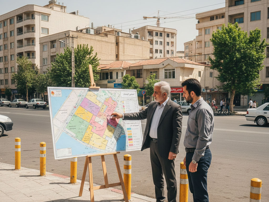 تأثیر قیمت منطقه و تراکم در نسبت قدرالسهم مشارکت در ساخت