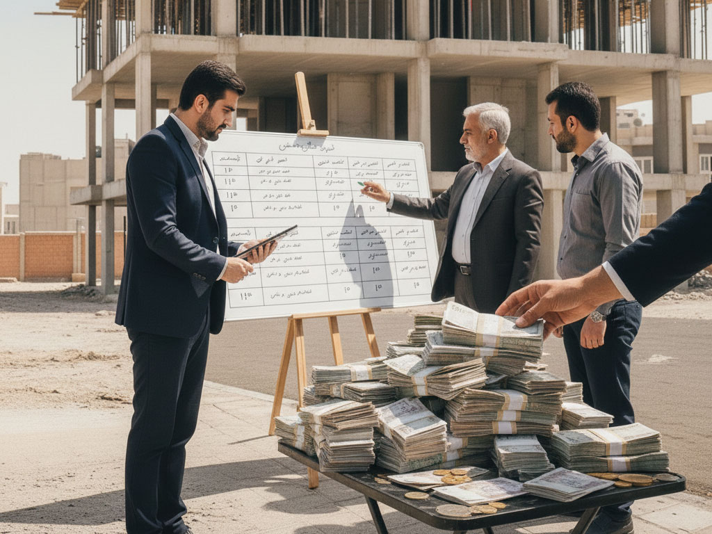 چگونگی تعیین ارزش ریالی سهم مالک و سازنده در مشارکت